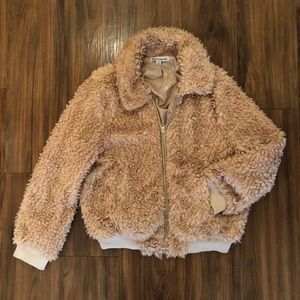 Tan Faux Fur Jacket
